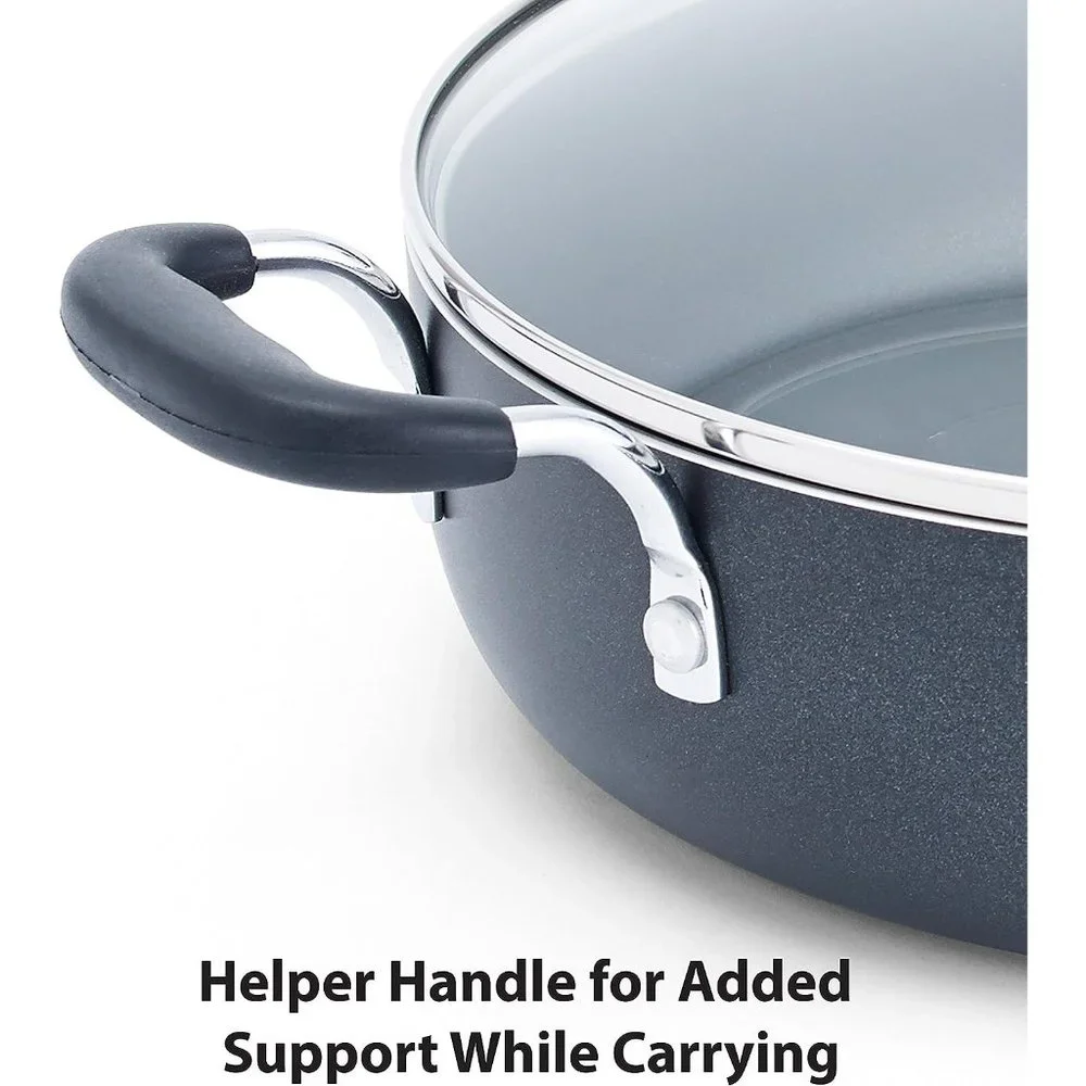 5 Quart Nonstick Saute Pan with Glass Lid